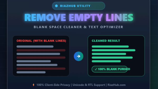 Remove Empty Lines & Blank Space Cleaner