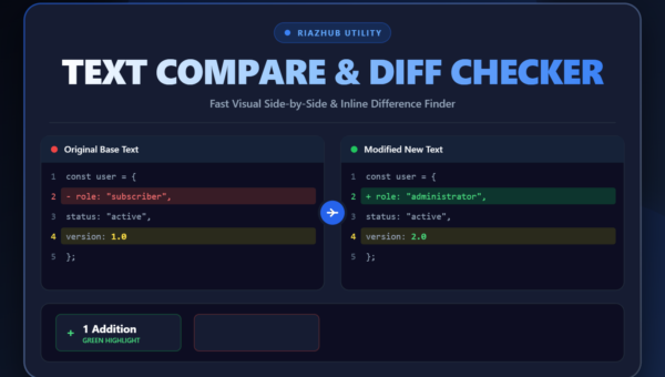 Text Compare & Diff Checker