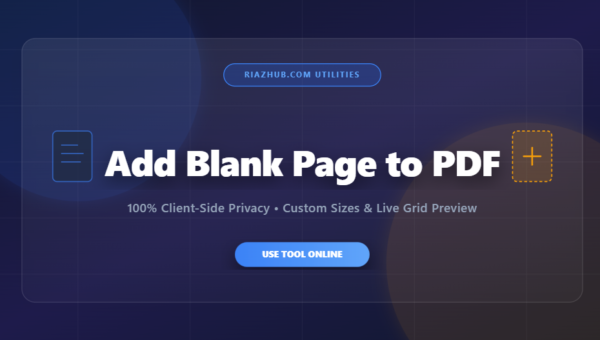 Add Blank Page to PDF