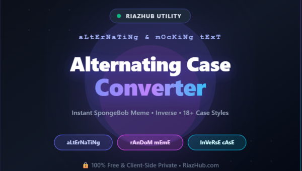 Alternating Case Converter & Mocking Text Generator