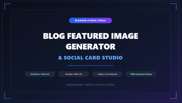 Blog Featured Image Generator & Social Card Studio