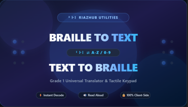 Braille to Text & Text to Braille Translator