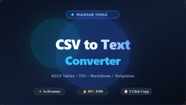 CSV to Text Converter