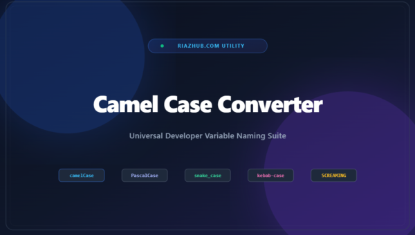 Camel Case Converter & Developer Variable Naming Suite