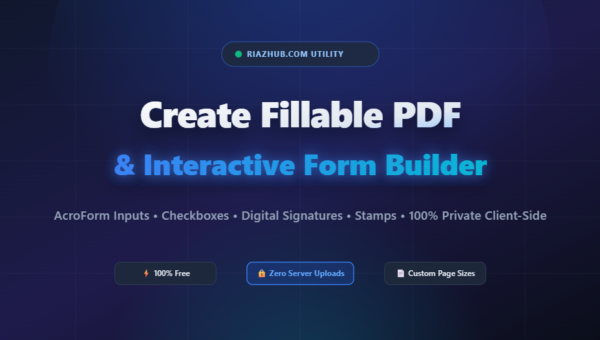 Create Fillable PDF & Form Builder Utility