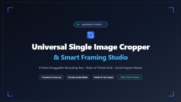 Single Image Cropper & Smart Framing Studio