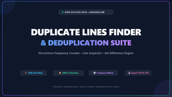 Duplicate Lines Finder & Deduplication Suite