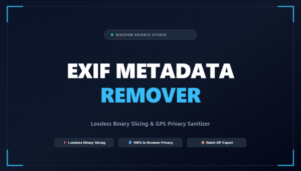 EXIF Metadata Remover & Image Privacy Sanitizer