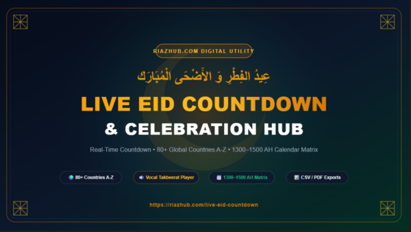 Live Eid Countdown & Islamic Holiday Celebration Hub