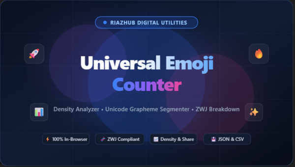 Emoji Counter, Density Analyzer & Unicode Segmenter
