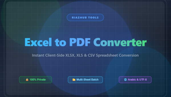 Excel to PDF Table & Document Converter