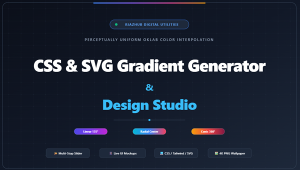 CSS & SVG Gradient Generator Studio