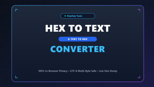 Hex to Text & Text to Hex Converter
