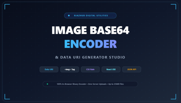Image Base64 Encoder & Data URI Generator