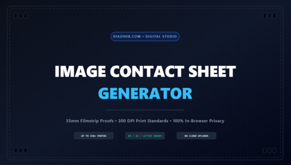 Image Contact Sheet & Proof Sheet Studio