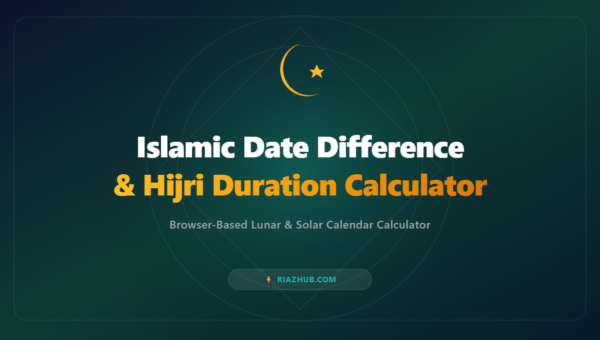 Islamic Date Difference & Hijri Duration Calculator