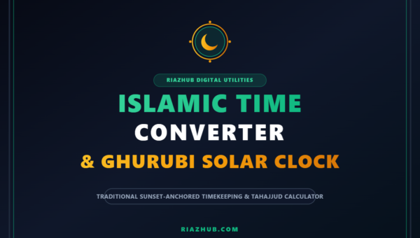 Islamic Time Converter & Ghurubi Solar Clock