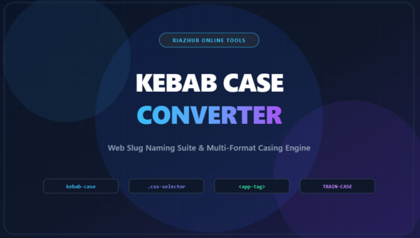 Kebab Case Converter & Web Slug Naming Suite