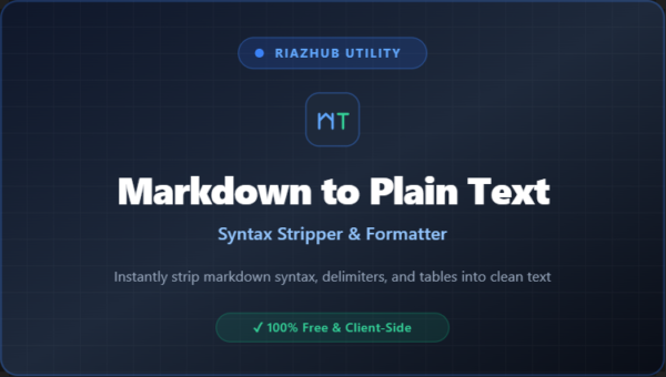 Markdown to Plain Text Converter