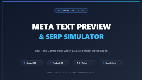 Meta Text Preview & SERP Simulator