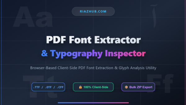 PDF Font Extractor & Typography Inspector
