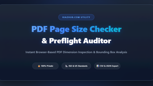 PDF Page Size Checker & Preflight Dimension Auditor