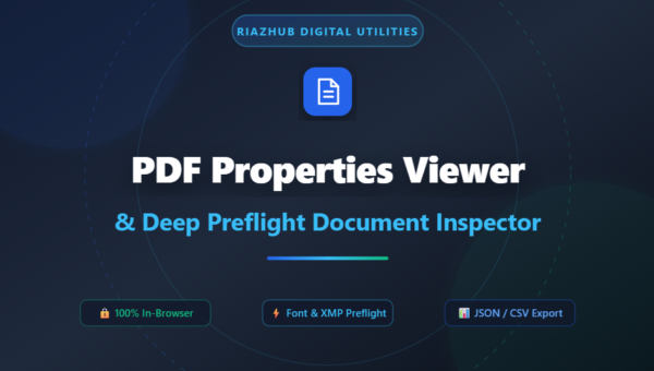 PDF Properties Viewer & Deep Preflight Document Inspector