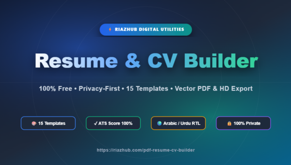 PDF Resume & CV Builder
