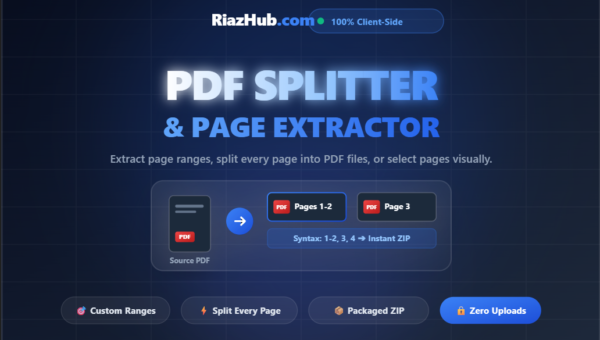 PDF Splitter & Page Extractor