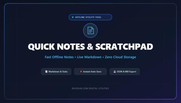Quick Notes & Scratchpad
