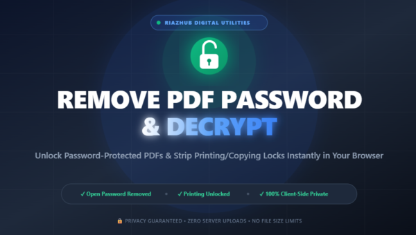 Remove PDF Password & Decrypt