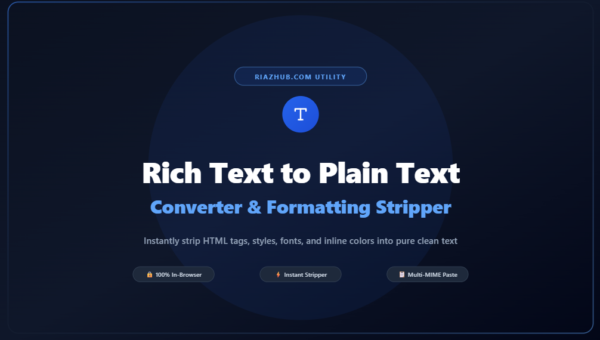 Rich Text to Plain Text Converter