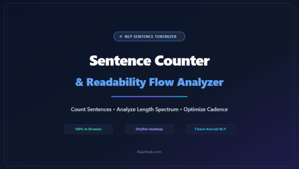 Sentence Counter & Readability Flow Analyzer