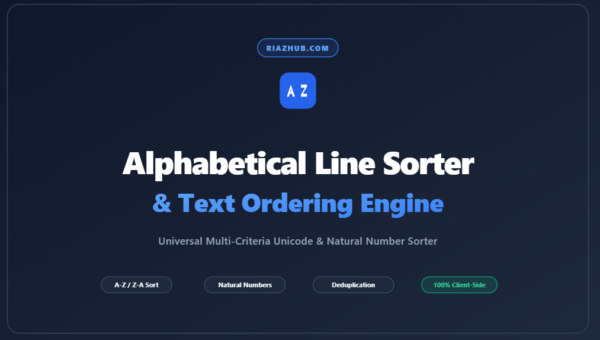 Alphabetical Line Sorter & Text Ordering Engine