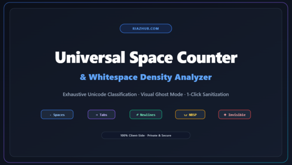 Space Counter & Whitespace Density Analyzer