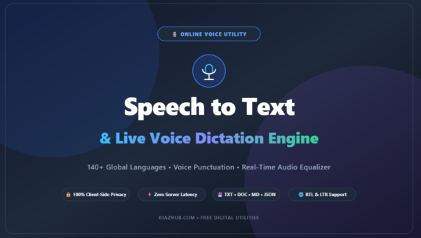 Speech to Text & Live Voice Dictation Engine