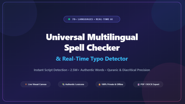 Universal Multilingual Spell Checker & Typo Detector
