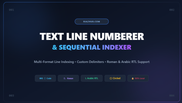 Text Line Numberer & Sequential Indexer