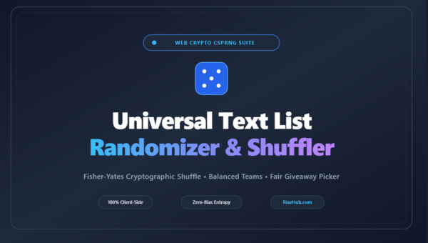 Text List Randomizer & Item Shuffler