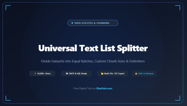 Text List Splitter & Batch Chunking