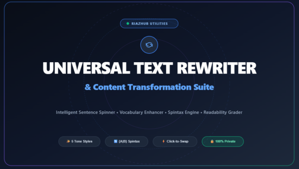 Text Rewriter & Content Transformation