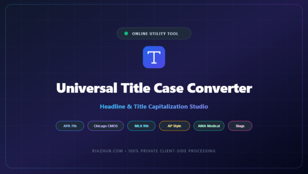 Title Case Converter & Headline Capitalization