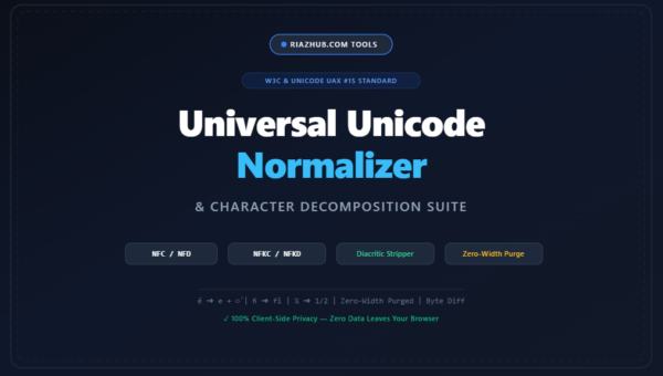 Unicode Normalizer & Character Decomposition