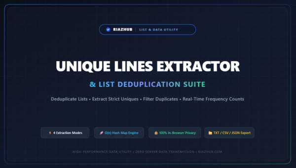 Unique Lines Extractor & List Deduplication