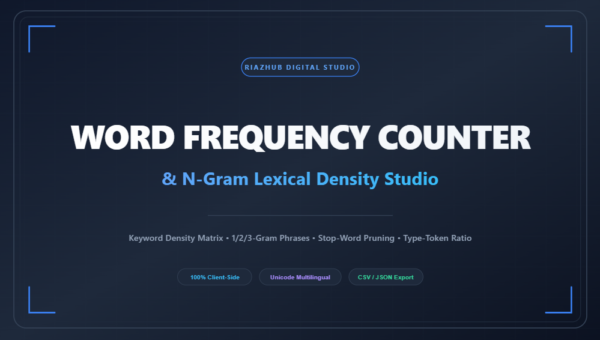 Word Frequency Counter & N-Gram Lexical Density Studio
