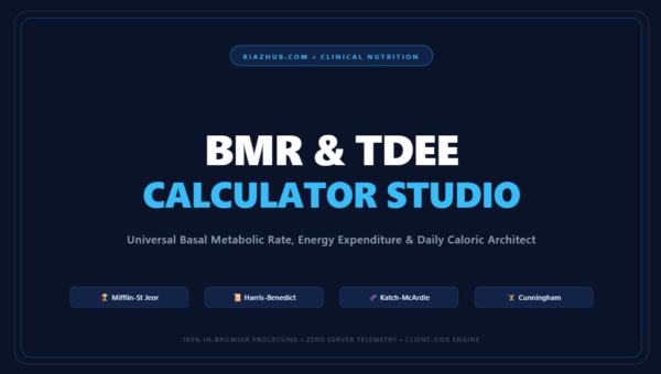 BMR & TDEE Calculator Studio
