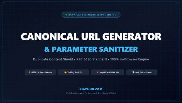 Canonical URL Generator, Parameter Sanitizer & Duplicate Content Shield