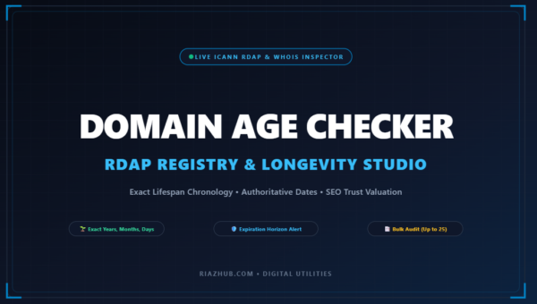 Domain Age Checker & RDAP Registry Inspector