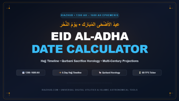 Eid al-Adha Date Calculator, Hajj Timeline & Qurbani