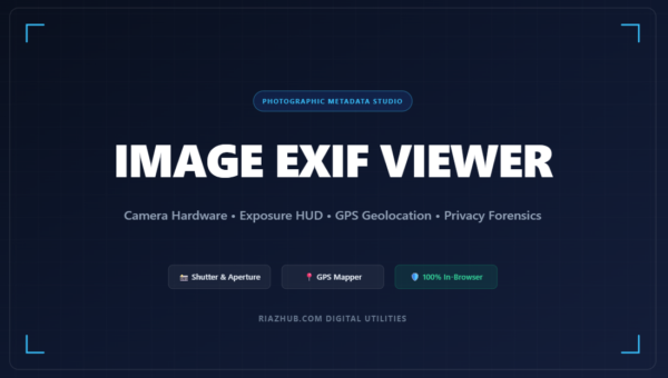 Image EXIF Viewer & Photographic Metadata Inspector